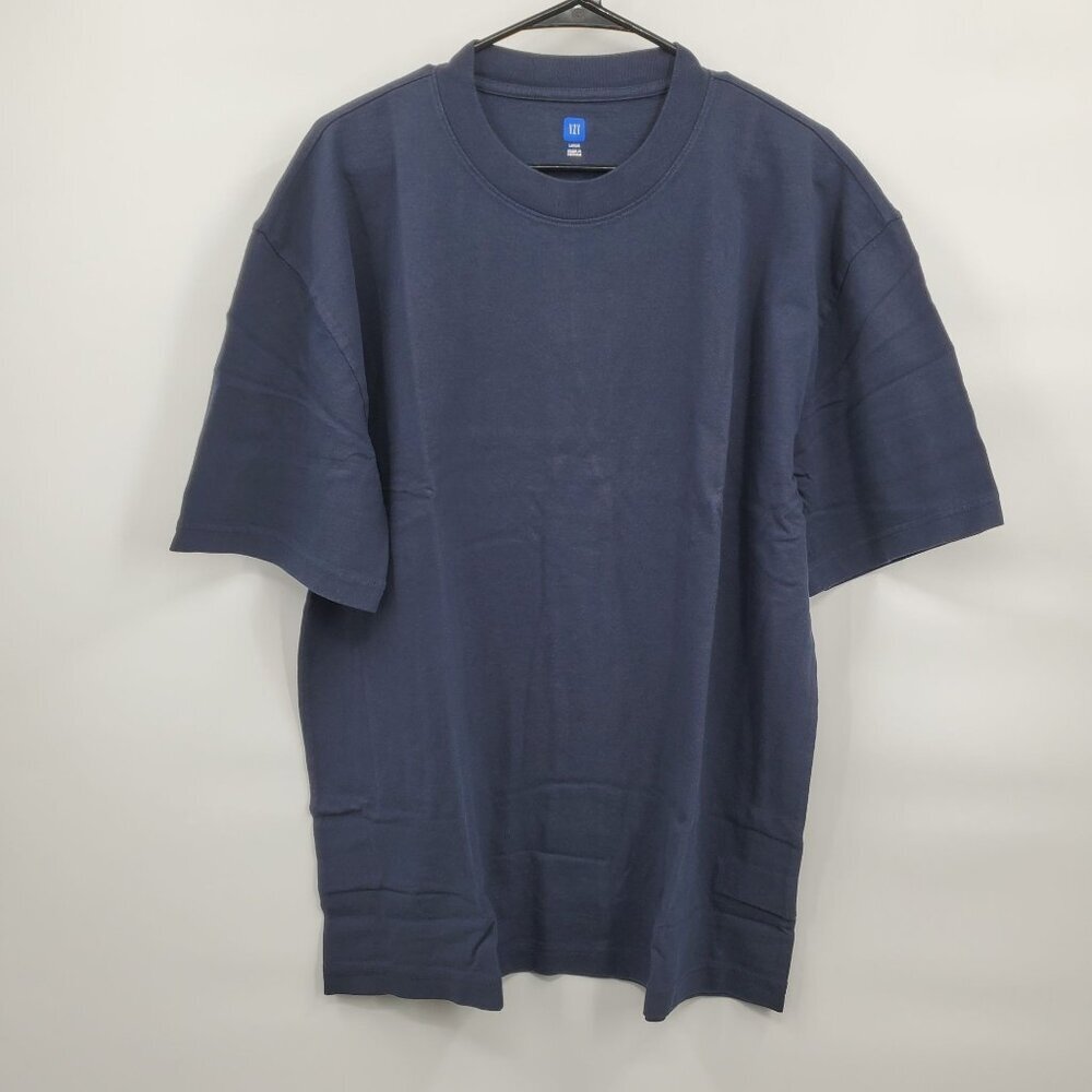YZY Gap Short Sleeve T Shirt Top Men Size Large New Crewneck Drop Shoulder